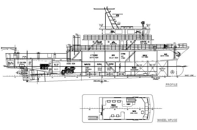 el diseño del barco de trabajoPolaris