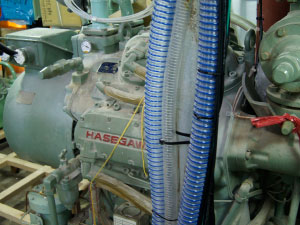 Freezers de Hasegawa para palangreiro de atum construído porSSF