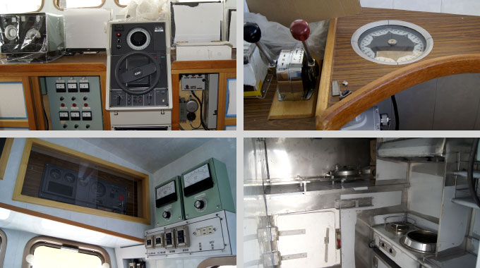 Navigation bridge & kitchen of SSF's tuna longliner fishing boat